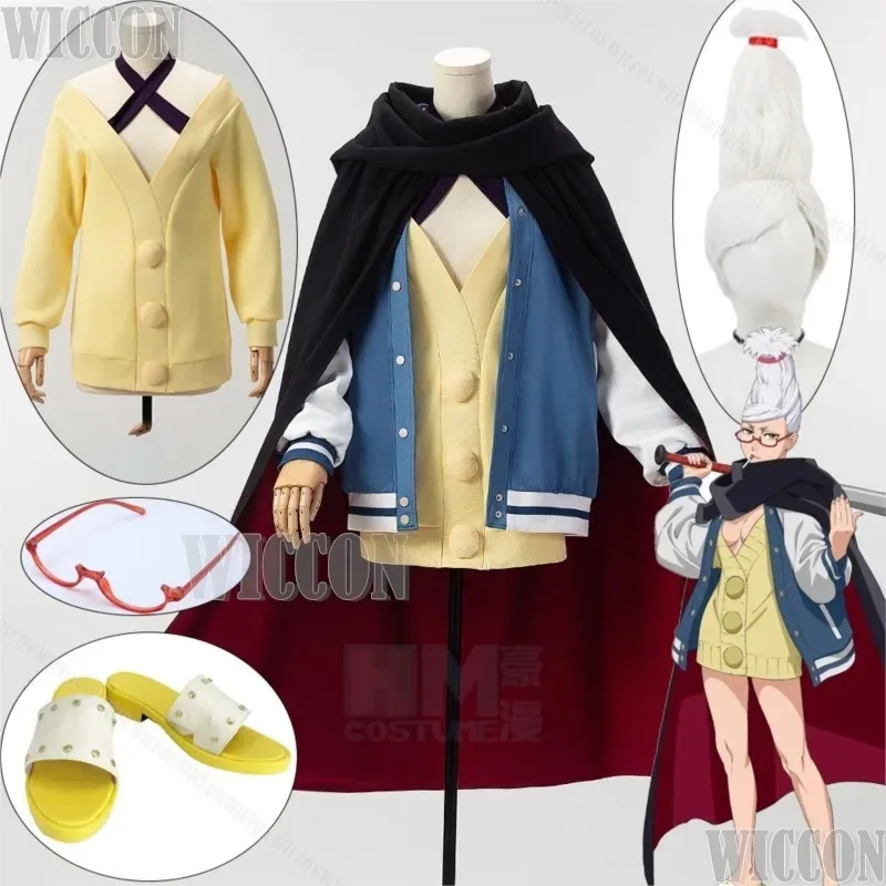 

Seiko Ayase 2024, популярный аниме Dandadan, карнавальный костюм, реквизит, парик, обувь, красные очки, пальто, комплект, женский костюм для ролевых игр на Хэллоуин, индивидуальный заказ