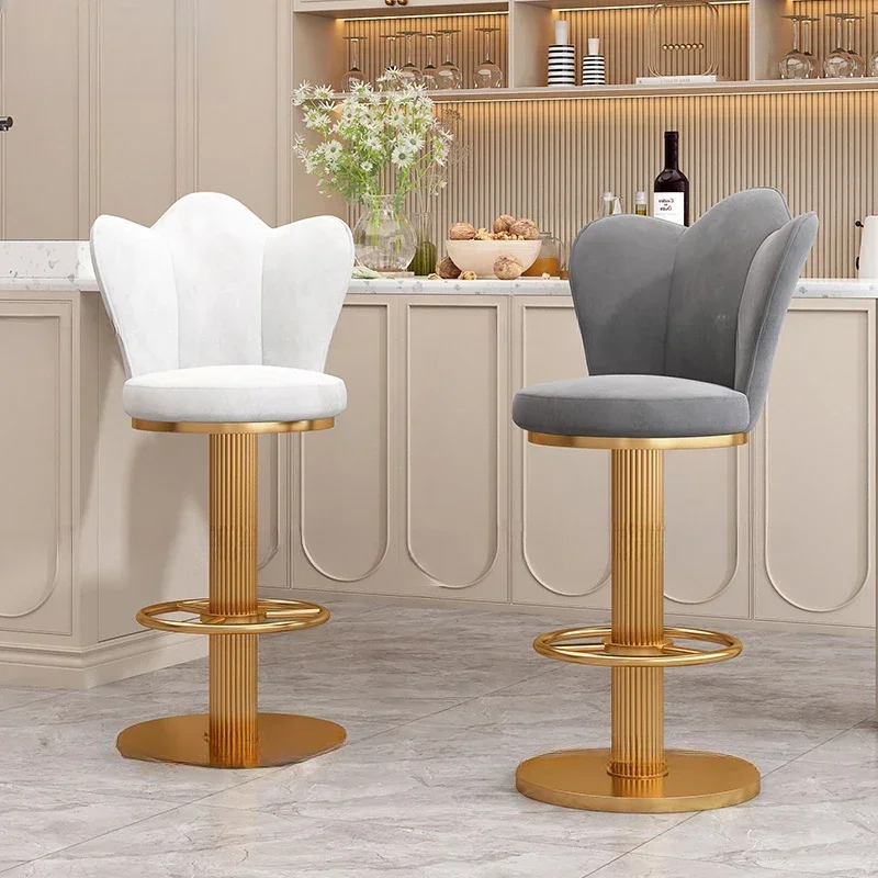 Kitchen Bar Chair Swivel Stool Armchair Counter Luxury Chairs Tabouret Design Iron Beauty Salon Designer Gaming Mesas Furniture