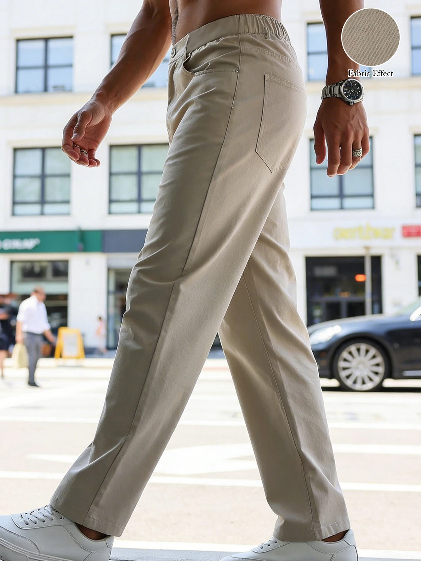 FGKKS Men Pants Fashion Brand New Pocket Anti-pilling Straight Smart Casual Pants Male Business Anti Wrinkle Trousers