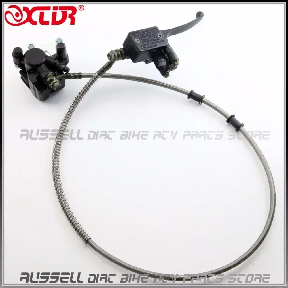 Front Disc Hydraulic Brake Assembly Master Caliper Cylinder and Brake pad For Dirt Pit Pro Bike Coolster 110CC 125CC 140CC 150CC