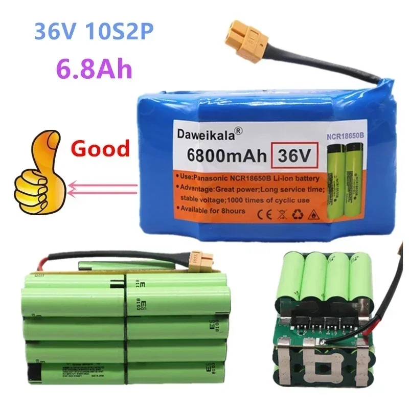 Genuine 36V Battery Packs 6.8Ah Rechargeable Lithium ion battery for Electric Self Balancing Scooter HoverBoard Unicycle