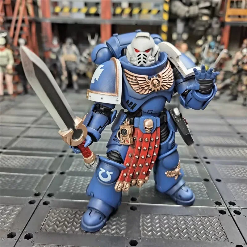 JOYTOY 1/18 Figurka Akcji Primaris Assault Veteran Intercessor Anime Figurka Model Zabawki Kolekcja Ozdoby Prezent Dostępny