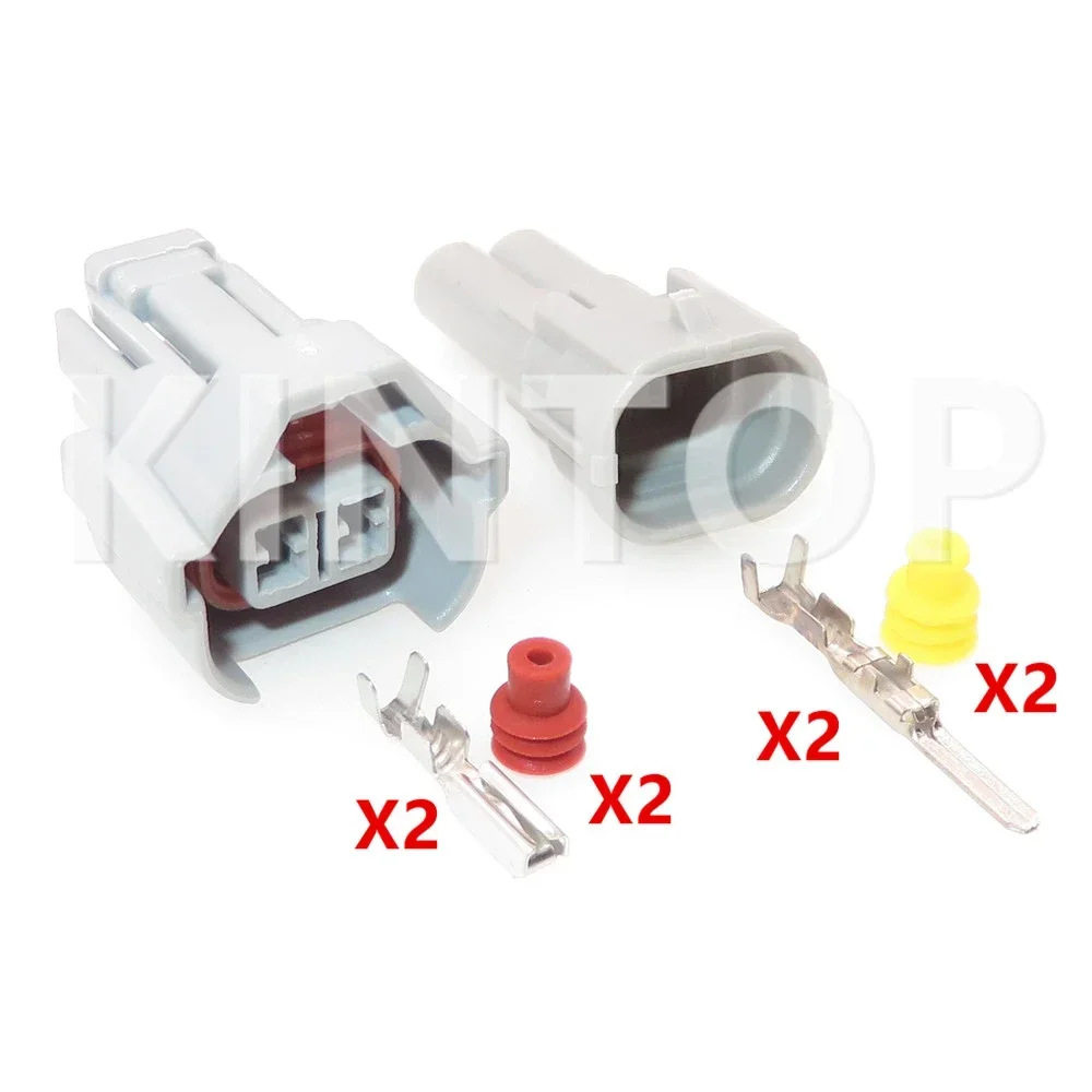 1 Set 2 Pins 6189-0035 Car Waterproof Male Female Plug AC Assembly For Nissan Auto Nozzle Wire Cable Socket 6189-0039 6189-0074 - Detail 1