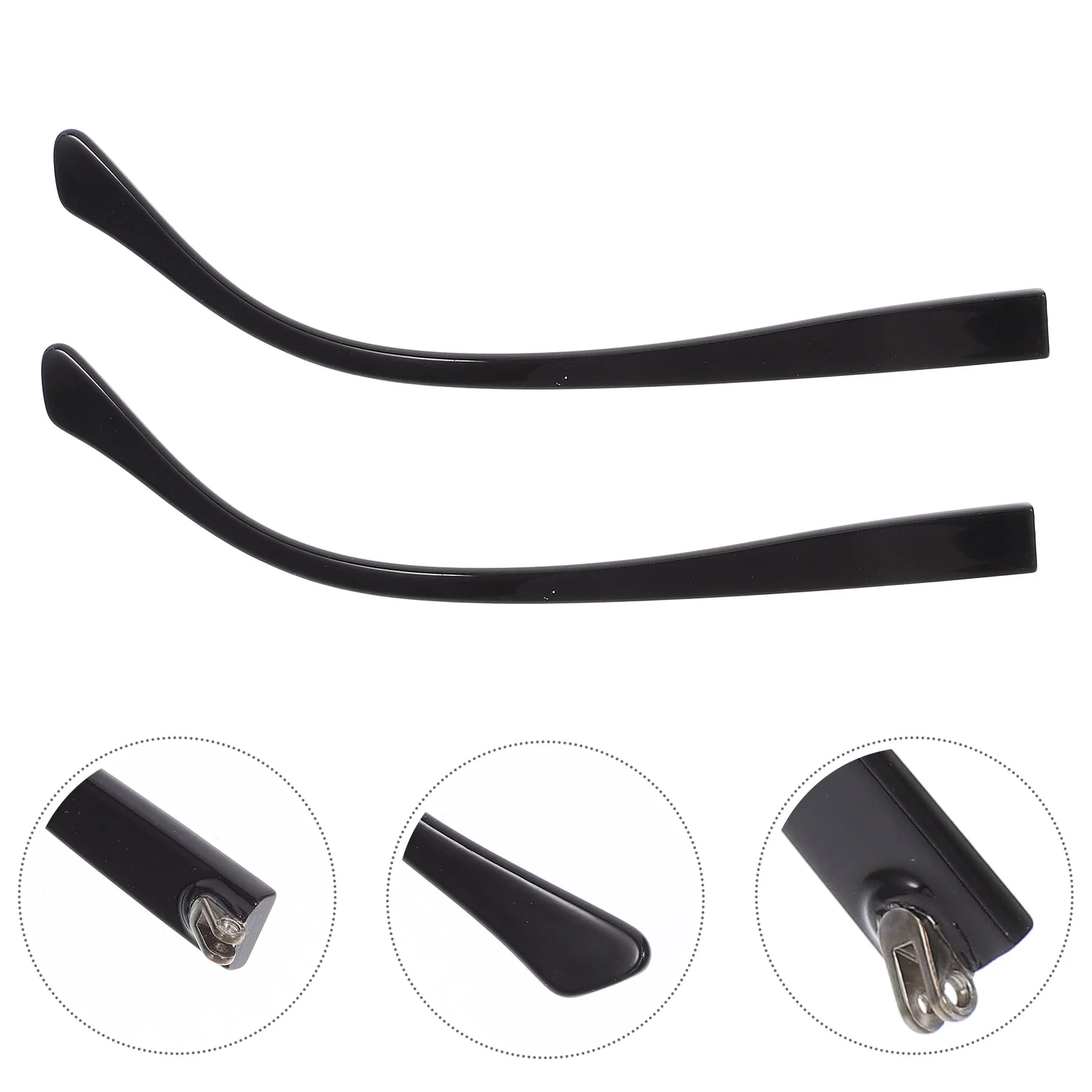 

Eyeglass Arm Replacement Universal Glasses Legs Accessories Nonslip Lightweight Black Brown Temple Repair Kit for Sunglasses