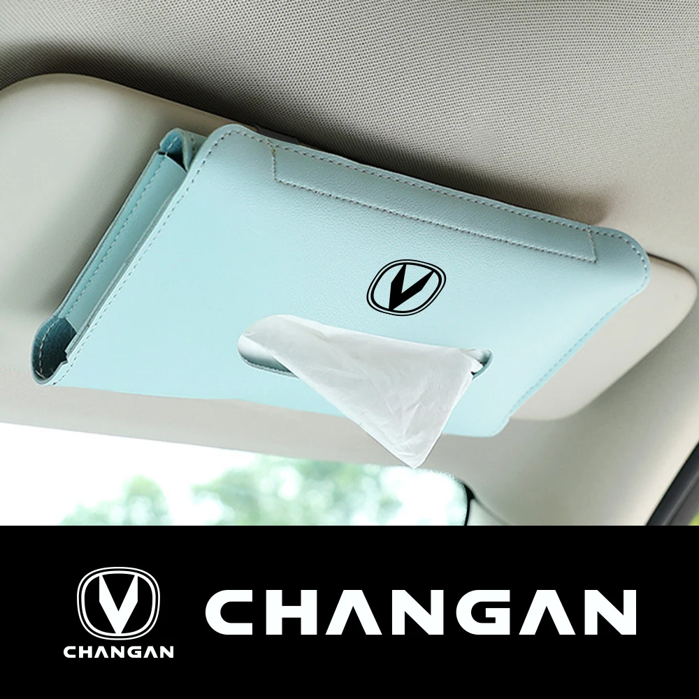 Car Visor Tissue Holder Bag Auto Accessories For Changan CX70 CS95 CS55 CS75 Plus CS35 Filter Bunper CS15 Alsvin 2022 Hunter