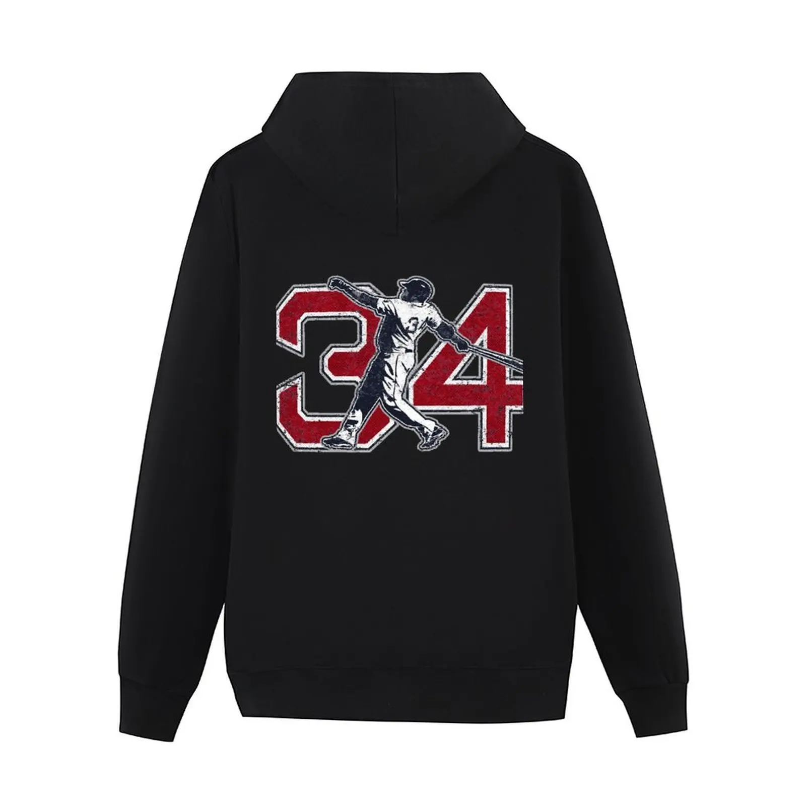 34 - Big Papi (عتيق) كلاسيكي هوديي ملابس الخريف والشتاء جرافيك تي شيرت الرجال ملابس الخريف هوديي الرجال