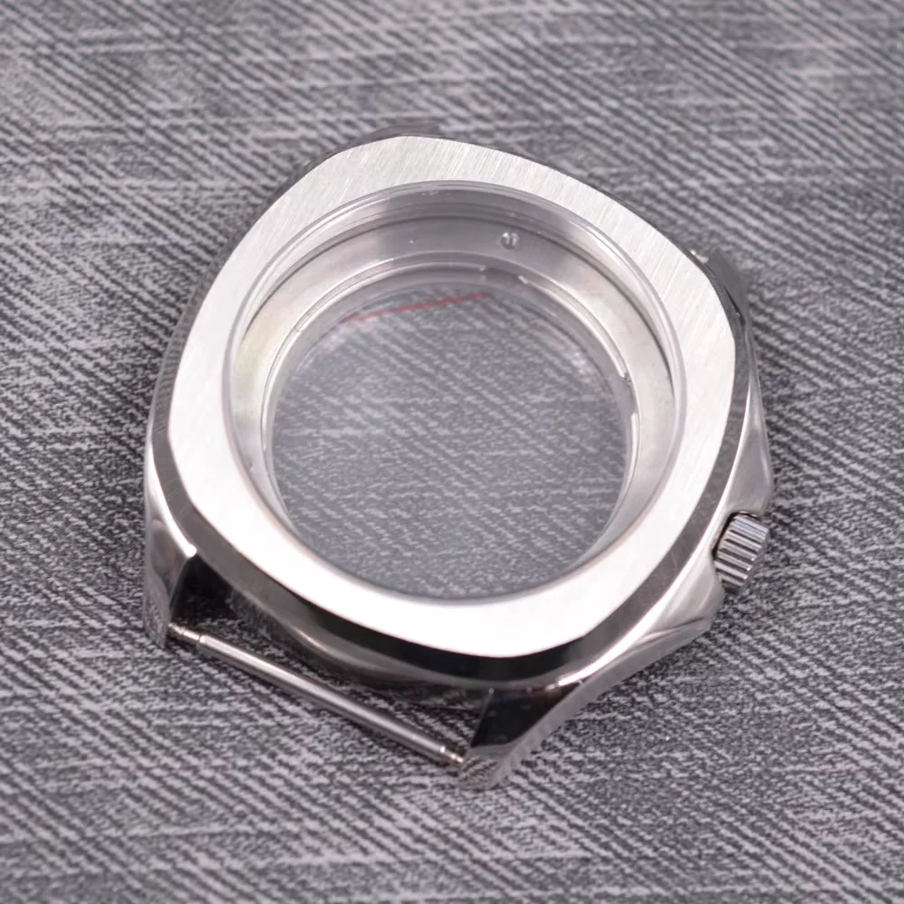 40mm stainless steel sapphire crystal watch case fit NH35 NH36 PT5000 ETA2824 ETA2836 Miyota8215 821A DG2813 3804 movements