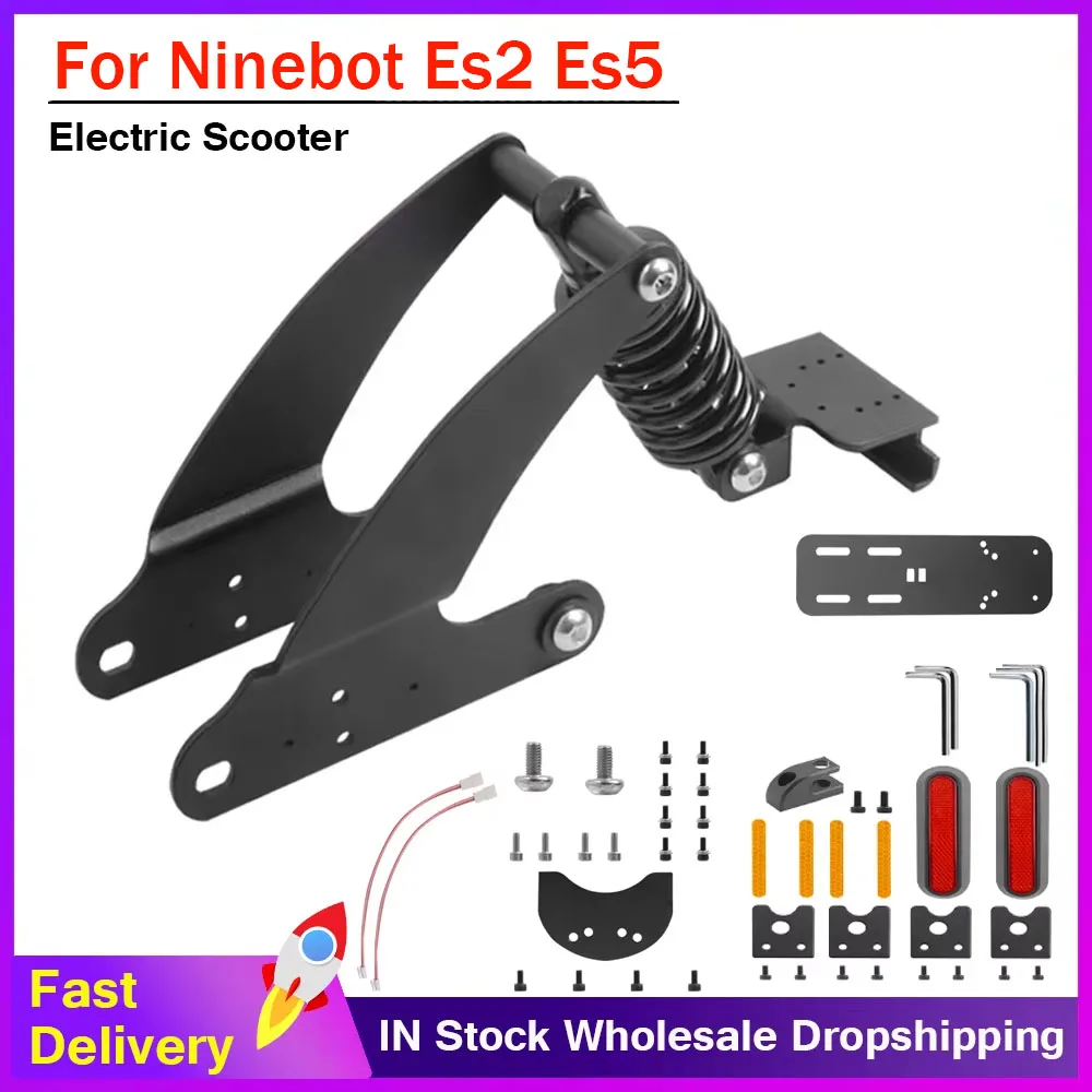 Rear Suspension Kit with Reflective Shell Modificted Rear Shock Absorber Electric Scooter Accessories For Segway Ninebot Es2 Es5