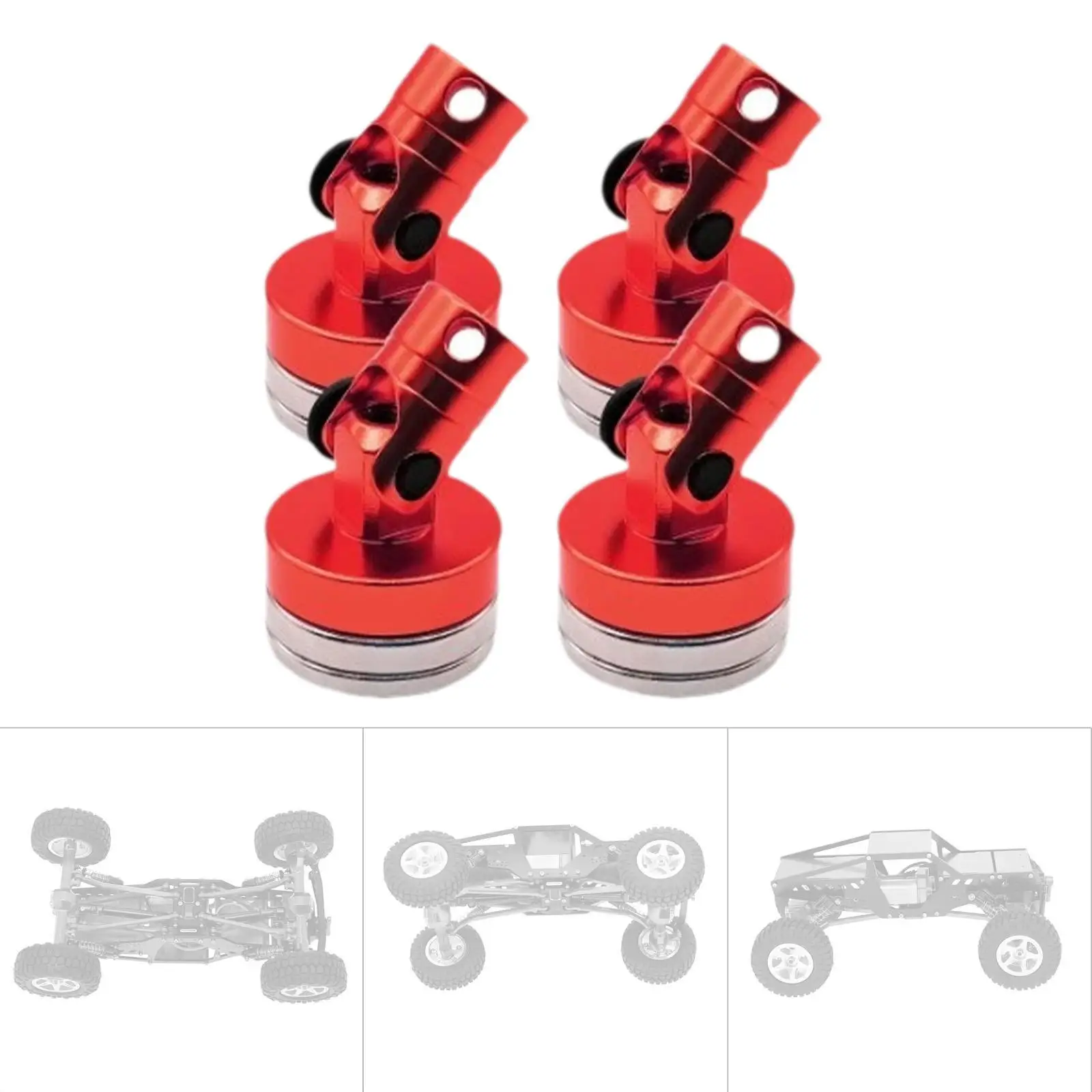 Model RC Car Body Post Magnetic Metal Mount Column Invisible Replacement for RC Car Parts