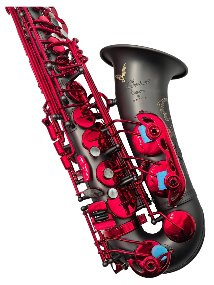 Eb Alto Saxophone Brass Body Flower Engraved With Premium Case For Professional Players Students Performers