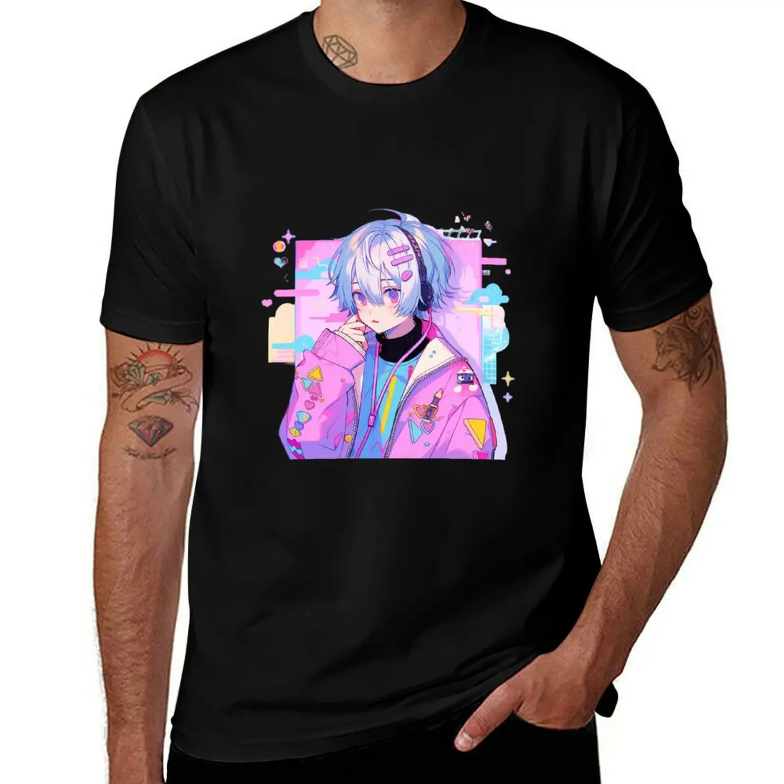 

Anime Boy T-Shirt man graphic t shirt t shirt man casual T-Shirt