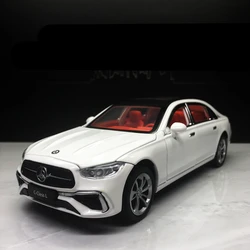 1/24 C260 L C-Class Alloy Car Model Diecasts Metal Toy Vehicles Car Model High Simulation Sound and Light Collection Kids Gifts