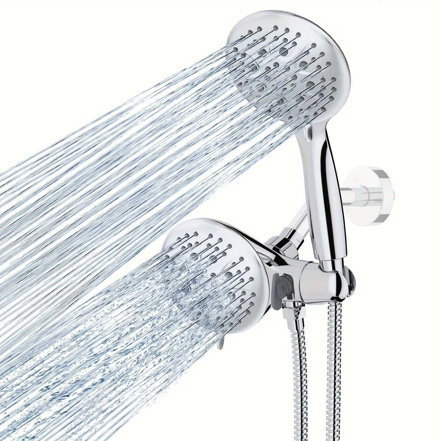 

35 Settings 3-Way Dual 2-In-1 Shower Combo: Rain Shower Head And Hand Shower Use Separately Or Together with 71-Inch Extra Long Stainless Steel Hose - Oil-Rubbed Bronze End
