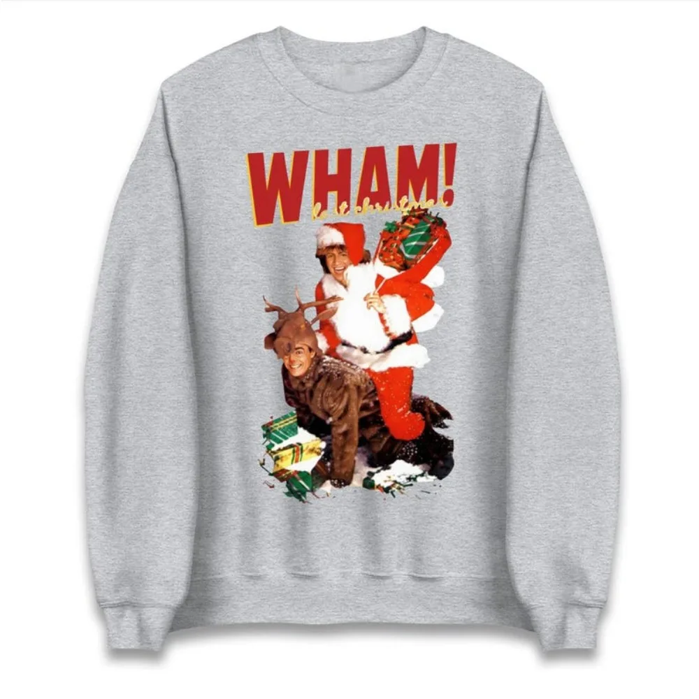 Wham Last Christmas Jumper Retro 80s Band عيد الميلاد المرأة هوديي مضحك الموسيقى عاشق عيد الميلاد الملابس الكلاسيكية عطلة هدية البلوز