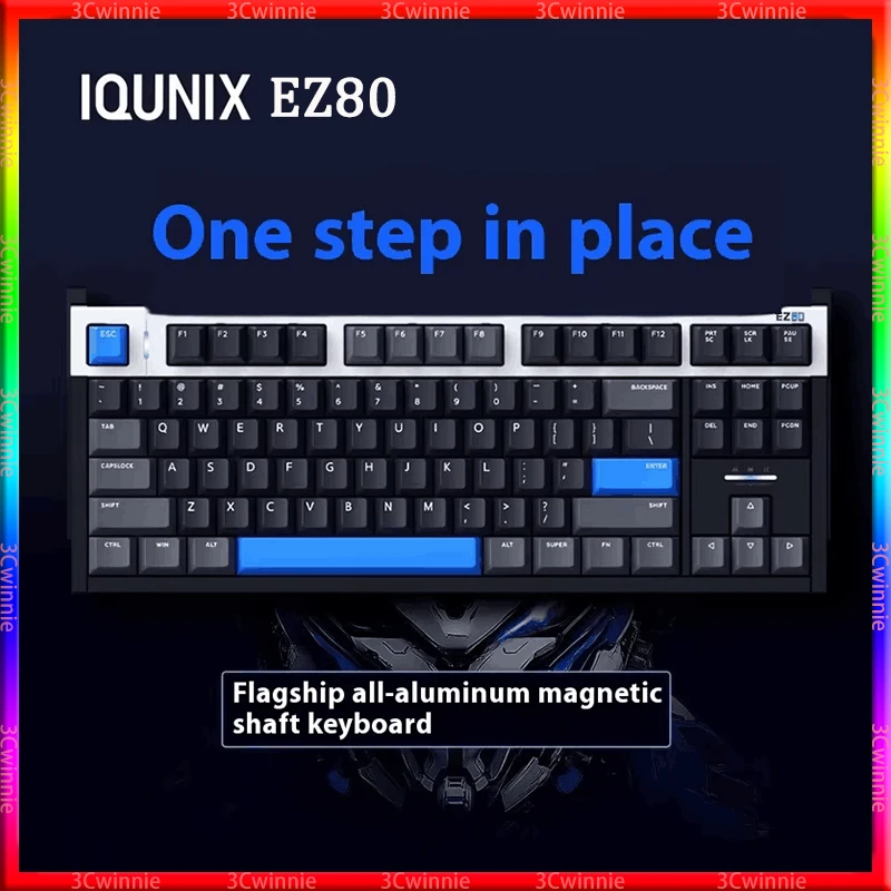 

2025 NEW Original IQUNIX EZ80 Magnetic Switch Keyboard Wired Gasket PBT Keycaps CNC Aluminium Alloy Esports Gamer customiza