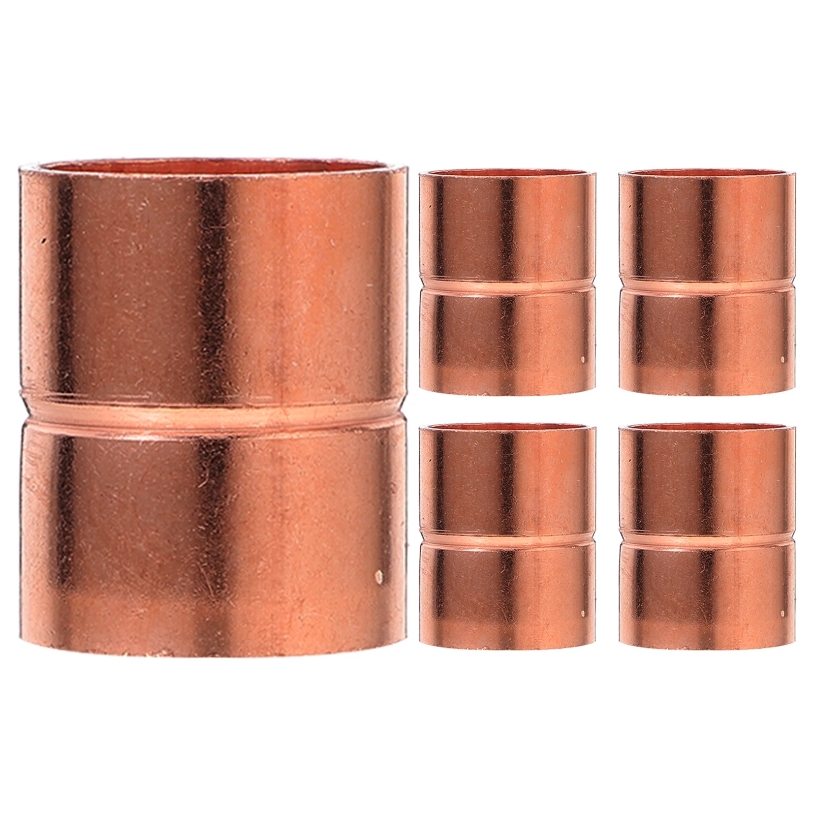 

5 Pcs Copper Coupling Fittings Precision Hvac Reed Saver Stop Aluminum Connectors Crimping Tool Brazing Through