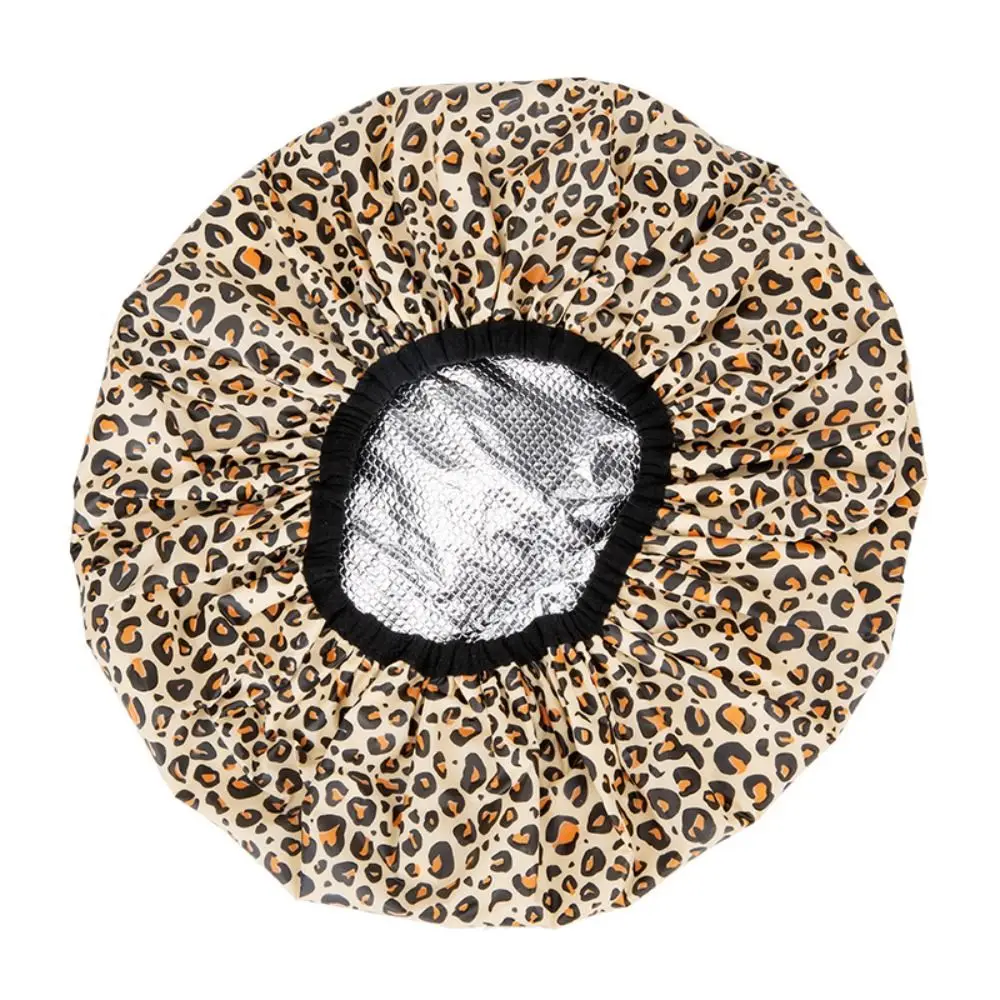 

Cute Hair Salon Tin Foil Hat Thickened Shower Cap Smooth Hair Oil Baking Cap Steam Hair Mask Cap Thermostatic Hair Mask Cap
