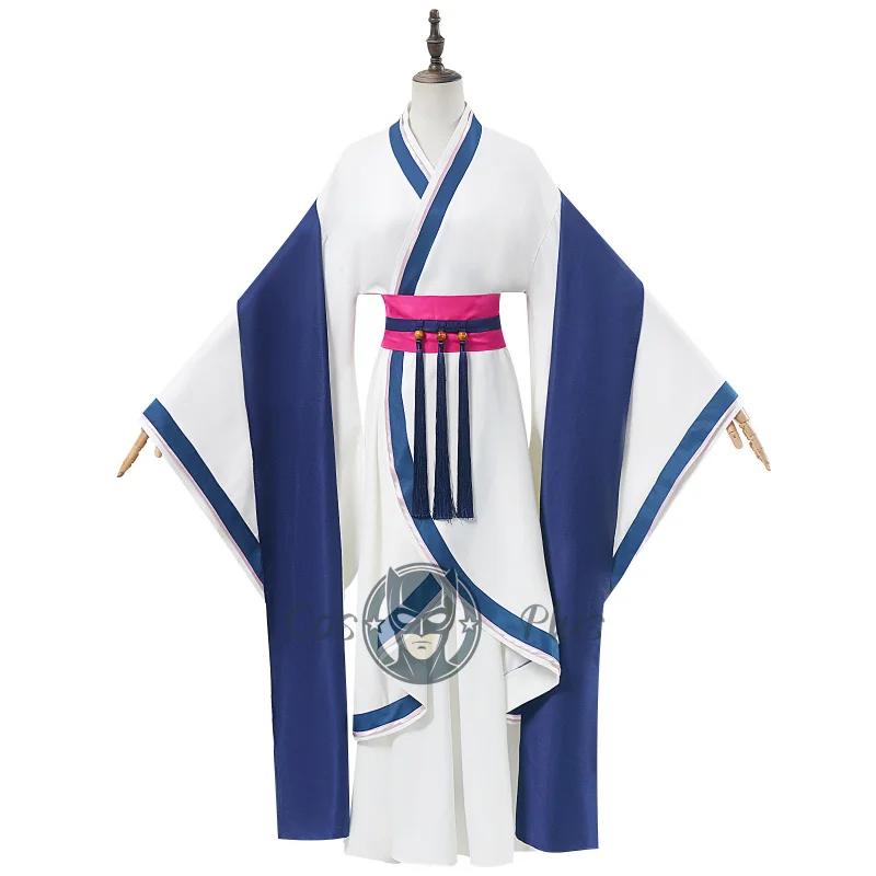 

Аниме «Дневники аптекаря» ‌ Cos Maomao Косплей Костюм сине-белый комплект кимоно полный комплект