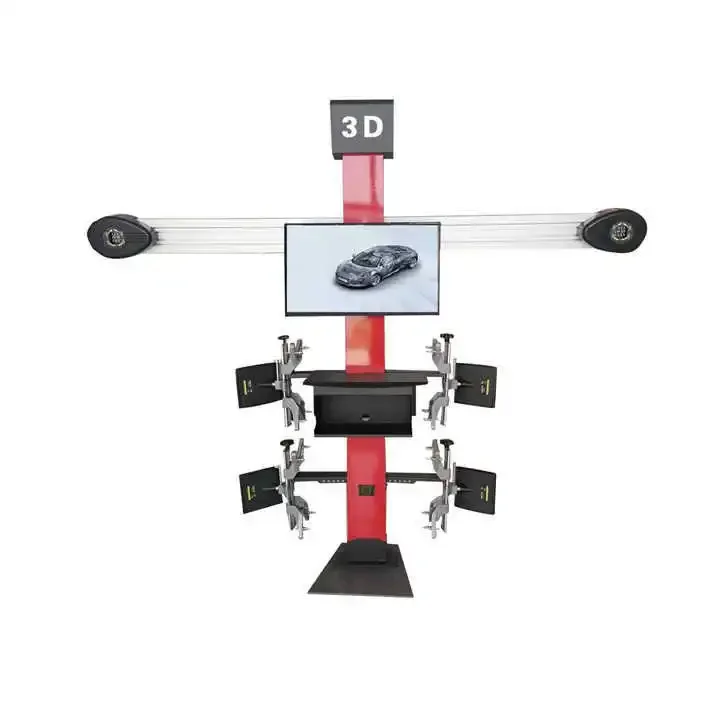 Automotive 3D four-wheel aligner, single-screen four-column large shear lift machine auto repair equipment