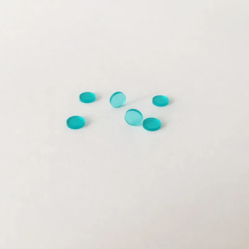 10PCS 5x1.0mm Lenses Blue Glass IR-Cut Filter 600nm Cut-off Lens DIY