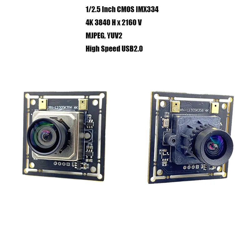 

1/2,5-дюймовый модуль камеры CMOS IMX334 4K 8MP HD USB2.0 AF/FF 3840Hx2160V MJPEG, YUY2, соответствующий UVC, Plug and Play