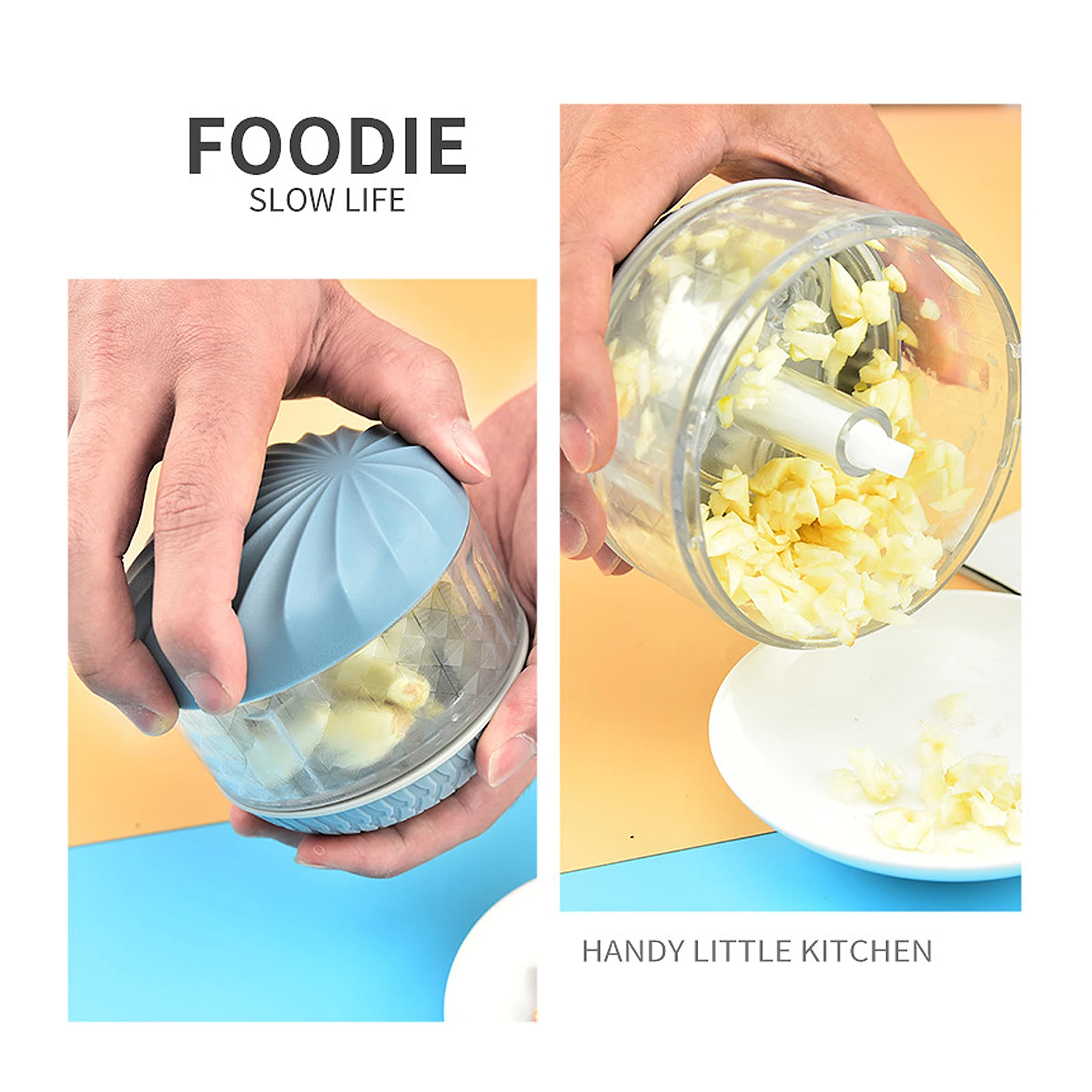 

Manual Garlic Masher Stainless Steel Compact Kitchen Garlic Crusher Portable Food Mashing Tool For Crushing Ginger Vegetables