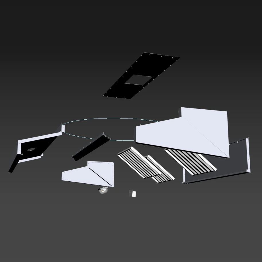 شفاط المطبخ التجاري الفولاذ المقاوم للصدأ شفاط عادم المطبخ المطعم