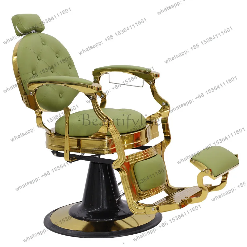High-end hair salon chair reclining beauty lift oil head hair cutting chair