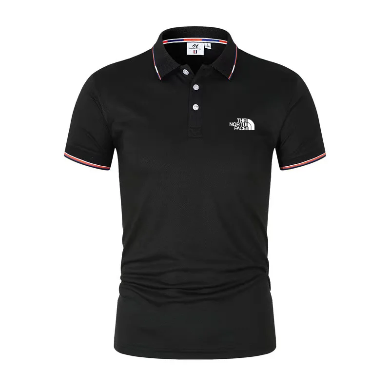 

2024 Summer Short sleeved Polo Shirt Men's Casual Style Striped Top T-shirt Men's Breathable Shirt Men's POLO Shirt Top