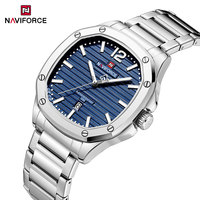 NAVIFORCE Men Luxury Brand Watches Military Sport Mens Wrsitwatches Full Steel Quartz Clock Men's Waterproof Business Watch