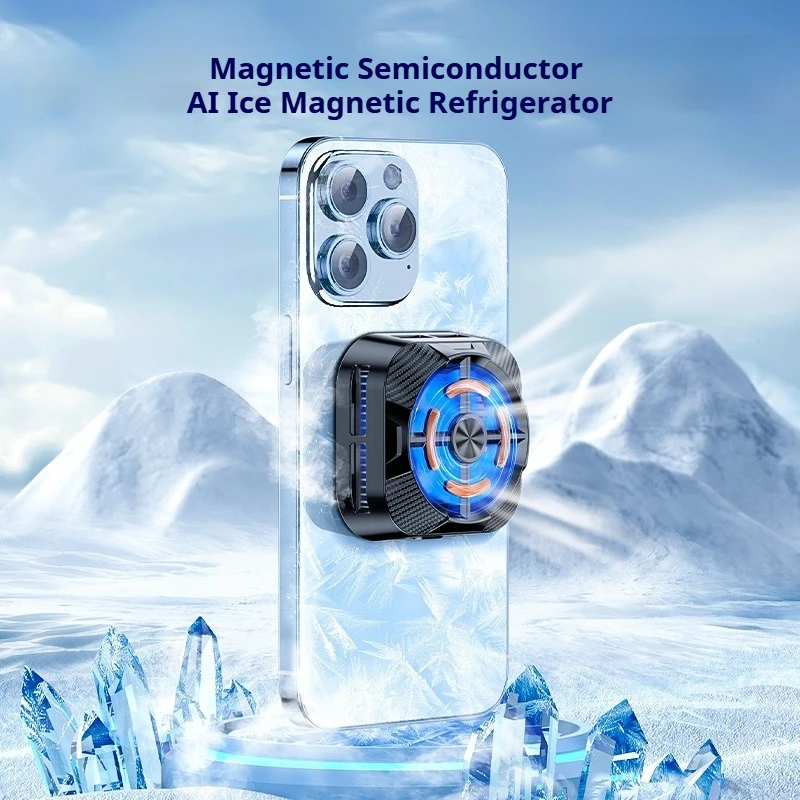 جديد الهاتف المحمول PUBG لعبة برودة أشباه الموصلات AI التحكم في درجة الحرارة مع ضوء RGB المغناطيسي/الخلفي كليب التبريد المبرد #5