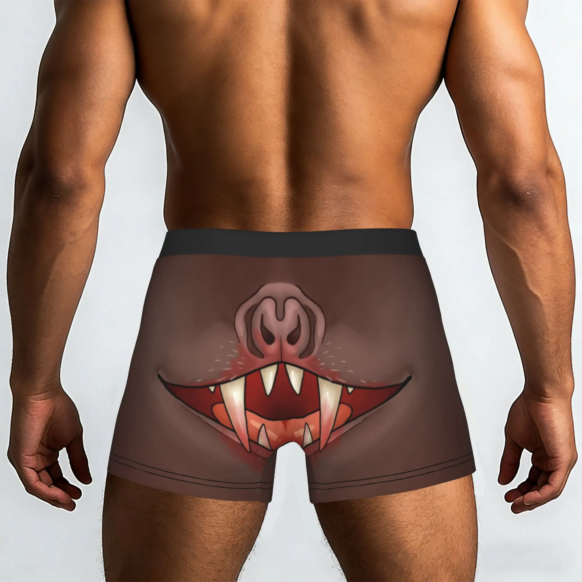 Custom Vampire Bat Boxers Shorts Men's Halloween Briefs Underwear Novelty Underpants