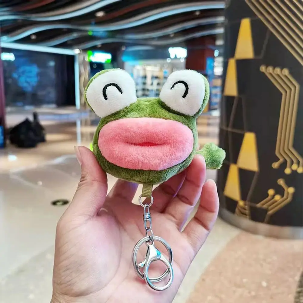 

Kawaii Stuffed Animals Animal Dolls Car Key Ring Plush Pendant Plush Keyring Stuffed Toys Plush Keychain Big Mouth Frog Doll