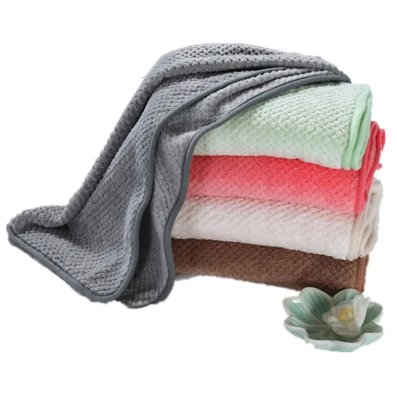 Soft Microfiber Towels Shower Cap Towel Bath Hats for Women Dry Hair Cap Quick Drying Soft Turban Head Towel 40*80