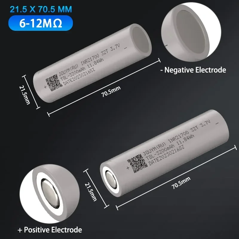 Original 3200mah 3,7 Batterie inr21700 32t V Lithium Hochs trom 30a Power Batterien für Schrauben dreher Werkzeug