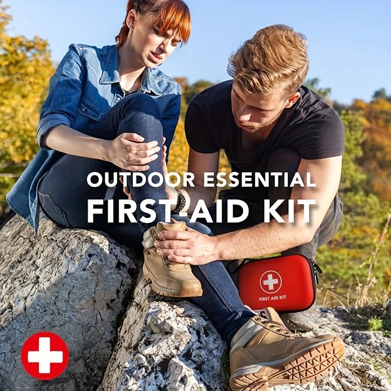 First Aid Kit, Mini Small Compact Travel Size, Waterproof Perfect for Outdoor, Home, Office, Camping, Hiking, Car