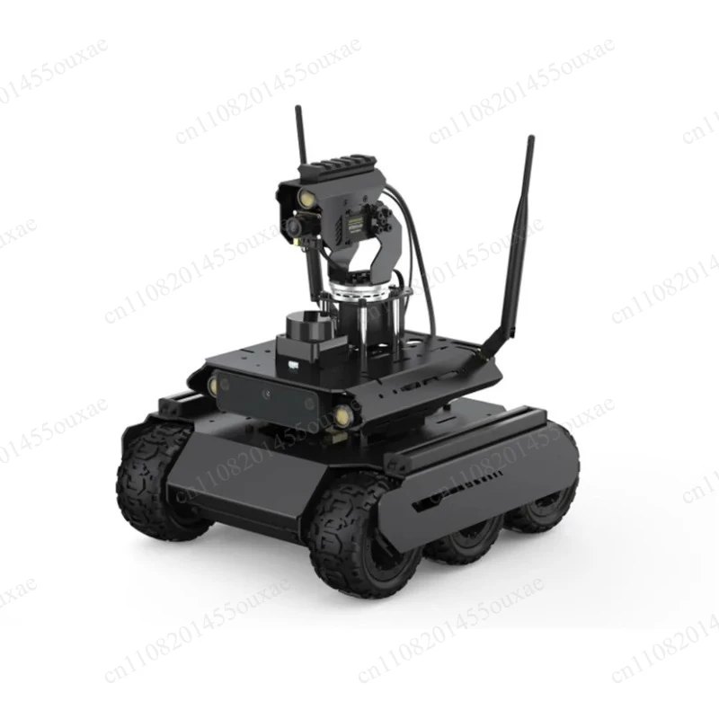 ROS2 Open Source UGV Rover 6 Wheels 4WD Omnidirectional AI Robot Dual Controllers For Jetson Orin Series Board