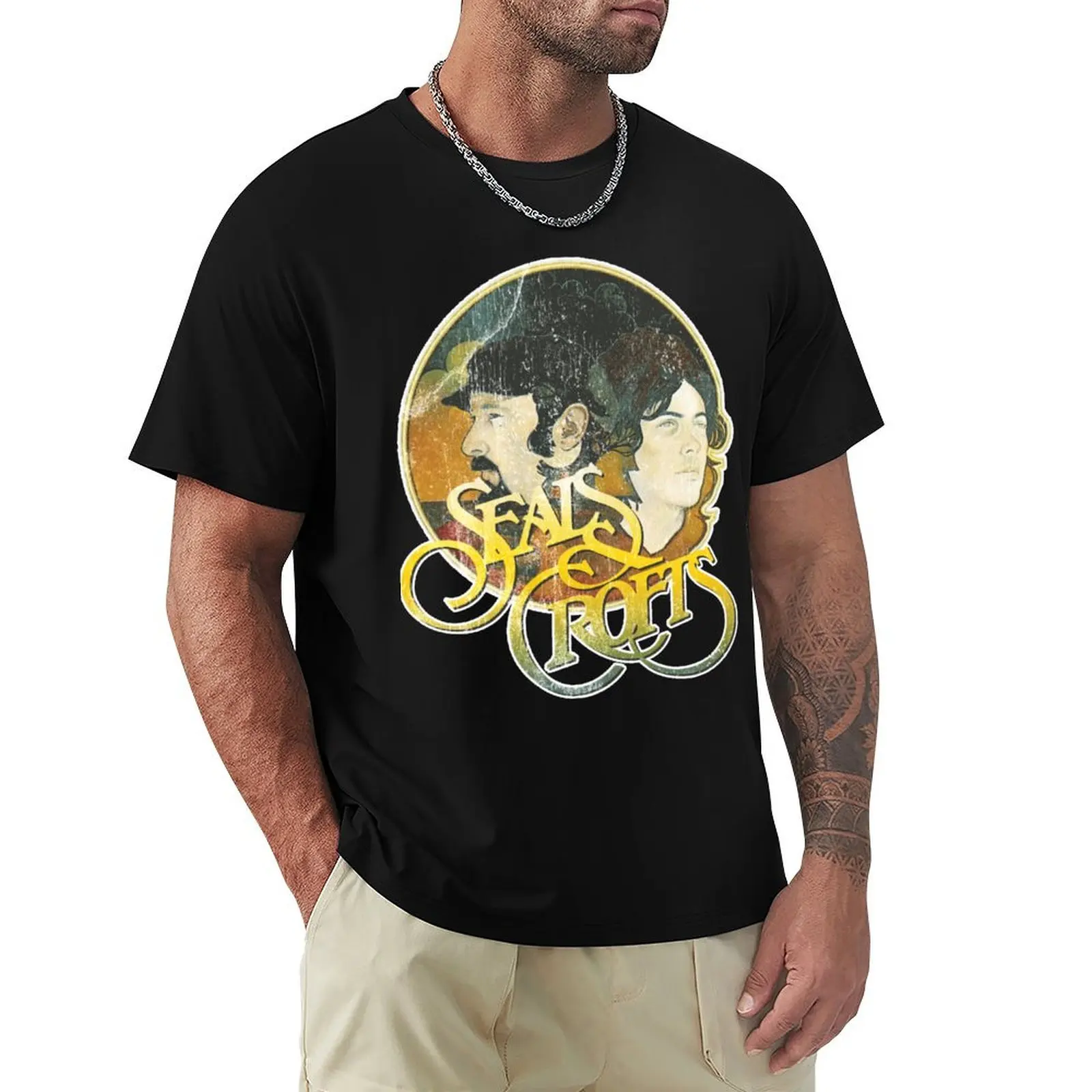Seals-&-Crofts- T-Shirt Holiday Casual Short Sleeve Top