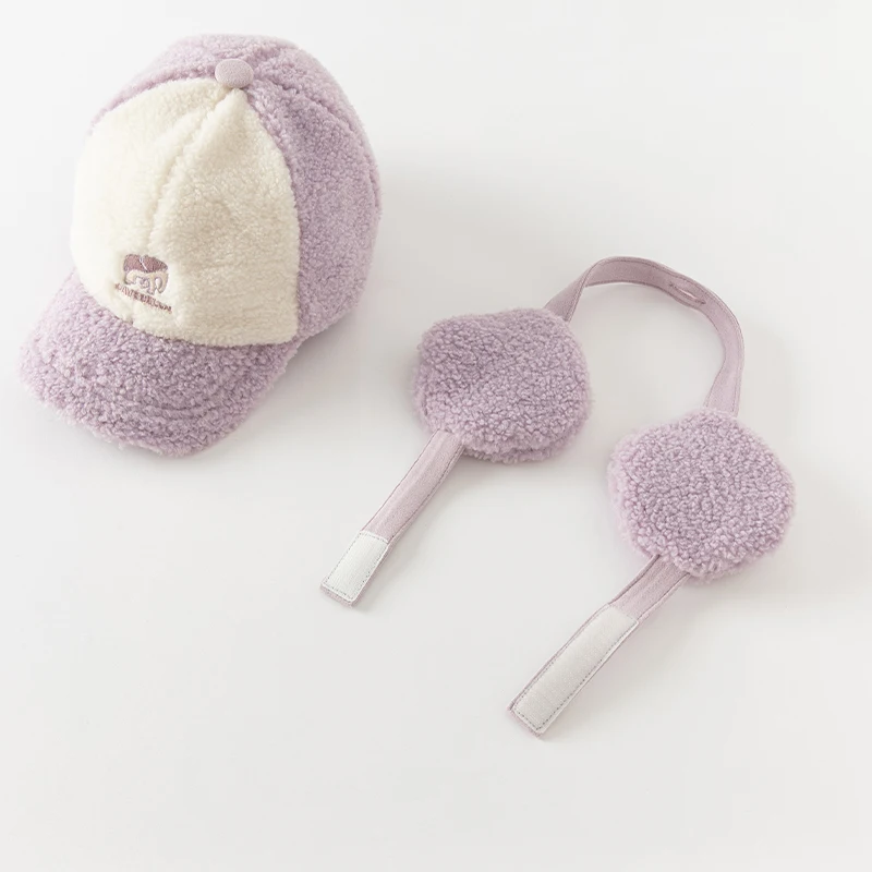 Dave Bella Baby Girl Ear Protection Hat Children Earmuffs Cap Fashion Design Removable Winter Warm Hats DK4237419