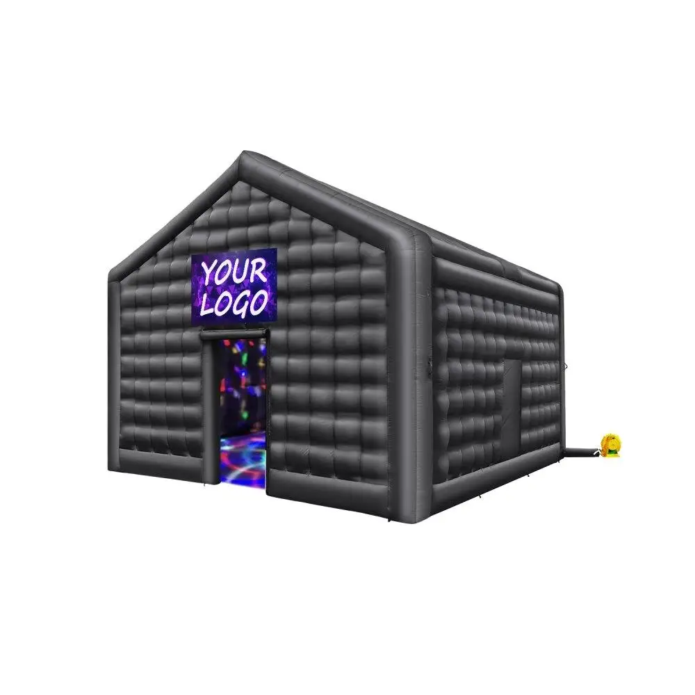 

Inflatable Party Tent 17.7ft x 16.4ft x 13.9ft BlowUp with Lights