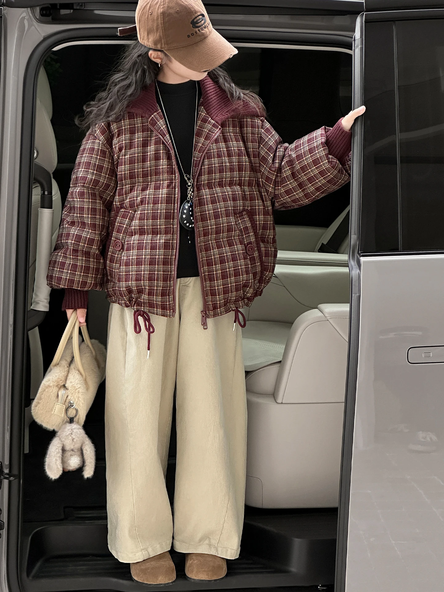 

Thiened Cotton Jaet for Girls Autumn Winter Faion Casual Children's Wear Korean Sle Winter Coat Outerwear