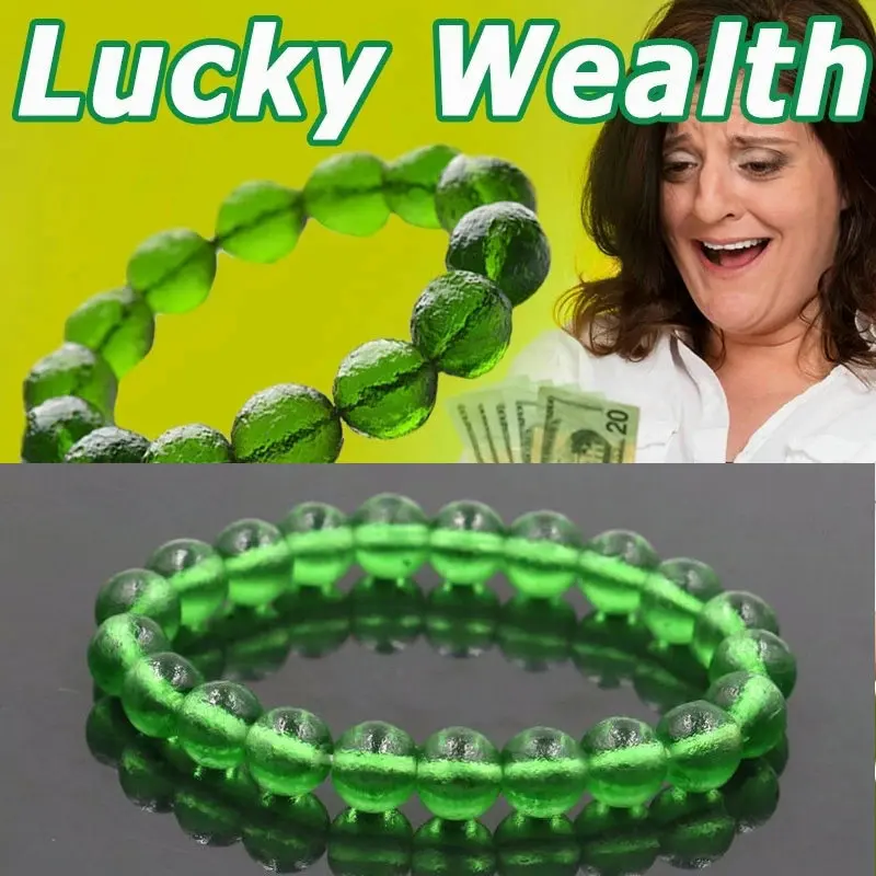 6/8/10mm Green Moldavite Czech Meteorite Bracelet Impact Glass Rough Stone Hand Catenary Energy Beads Bracelets for Women Men