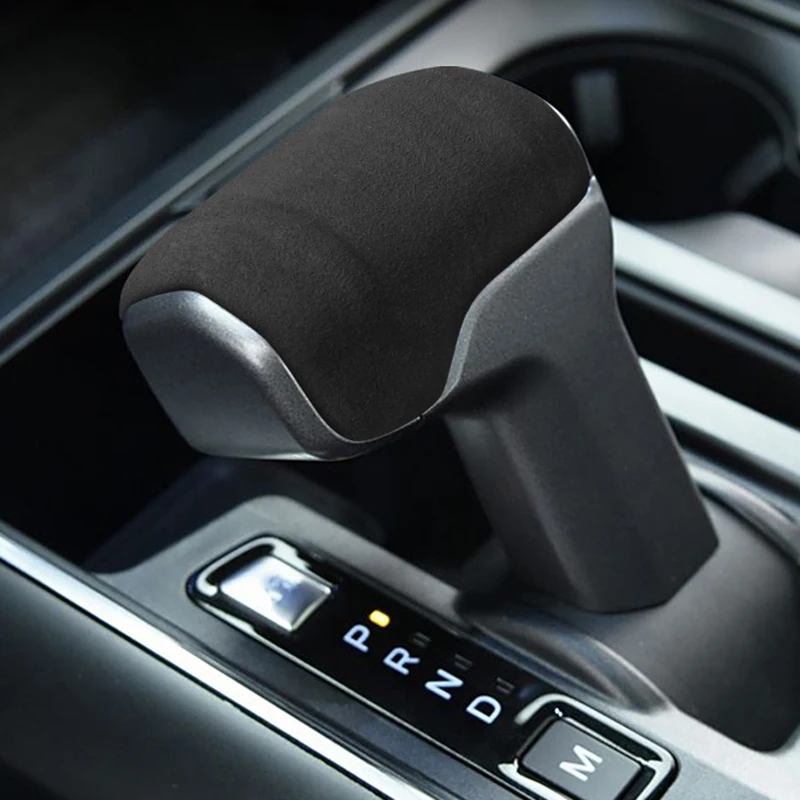 Suede Leather Shift Knob Cover Wrap Collar for Ford RAPTOR F150 2021 2022 2023 2024
