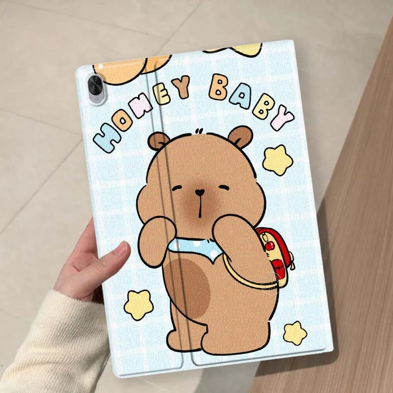 Cartoon Honey Bear Day Soft For Huawei MediaPad 11 M5 M6 ES Pro M5Lite Honor Pad V7 V8 X7 X8 X9 GT Pro Tab Tablet Case