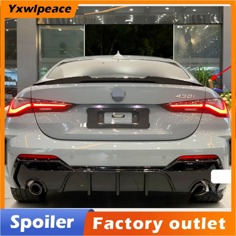 

For BMW 4 Series G22 2020-2023 M430i M440i M4 Style High Quality ABS Plastic Rear Trunk Lip Spoiler Body Kit Accessories