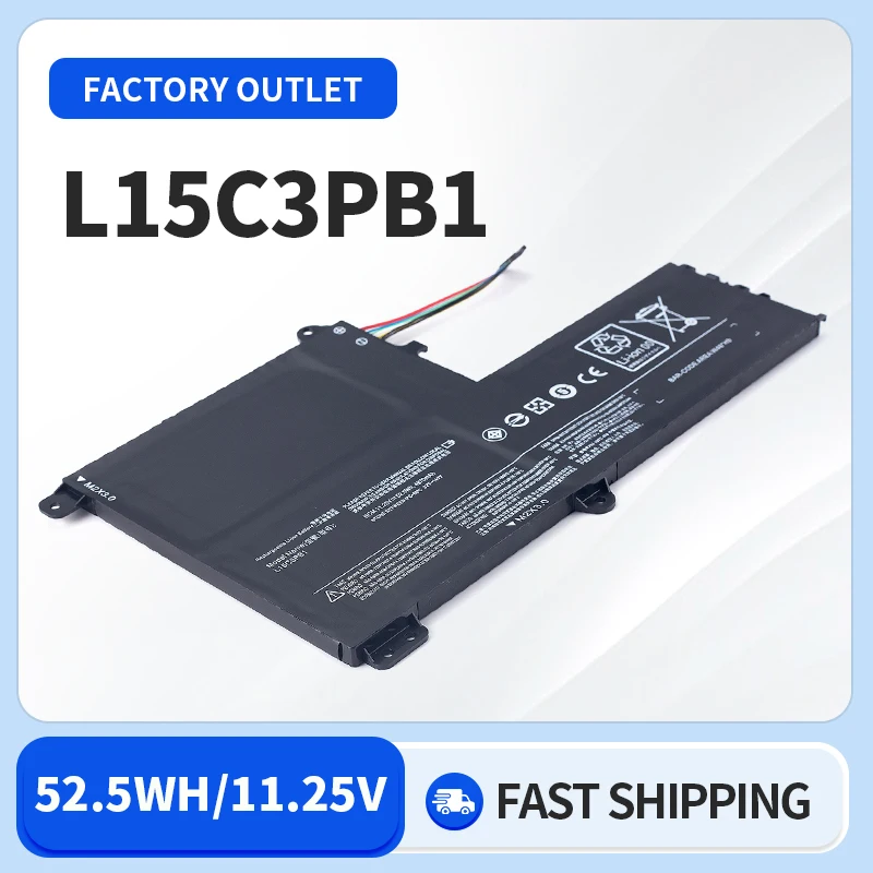 

Somi NEW For Lenovo IdeaPad 330S-15IKB 330S-14IKB 320S-15ISK L15M3PB0 L15C3PB1 L15L3PB0 L15L3PB1 Laptop Battery 11.4V 52.5Wh 464