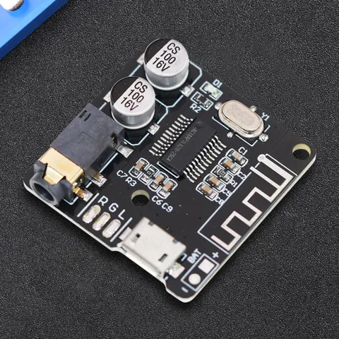 Bluetooth-compatible 5.0 Audio Receiver Board DC 3.7-5V MP3 Lossless Decoder Board Car Stereo Music Amplifier Module for DIY