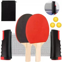 Red de tenis de mesa, estante de Ping Pong retráctil con pelotas de Ping-Pong