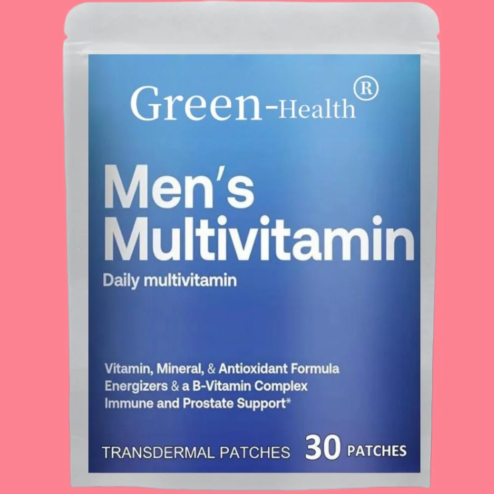 Mens Multivitamin Transdermal Patches Energy, Focus & Performance - 30 Patches One Month Supply