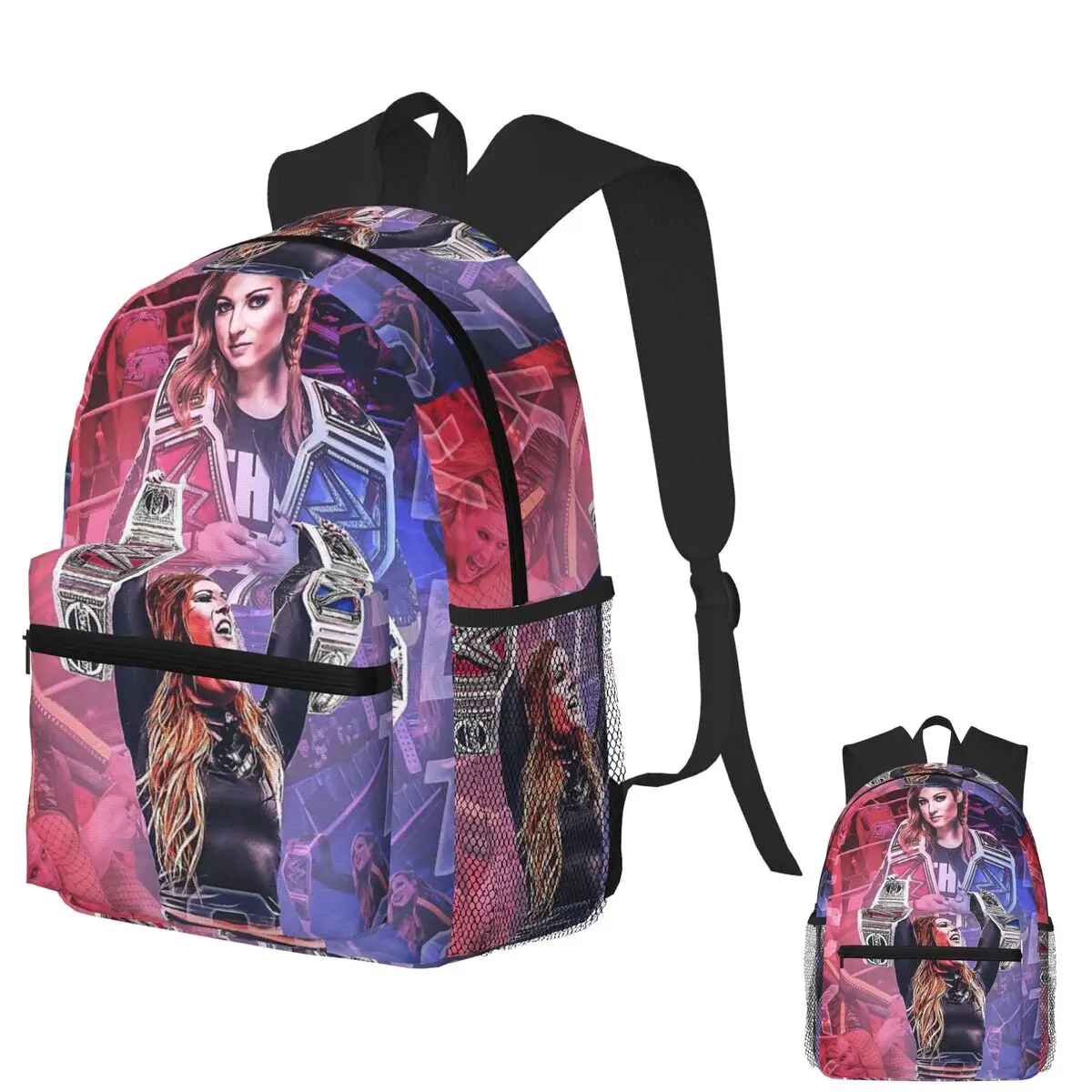 

Профессиональный борцовский рюкзак Becky Lynch, школьная сумка, походный рюкзак для мальчиков и девочек, модная сумка для книг, сумки на плечо